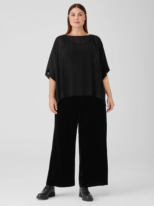 Sheer Silk Georgette Poncho - Eileen Fisher Outlet