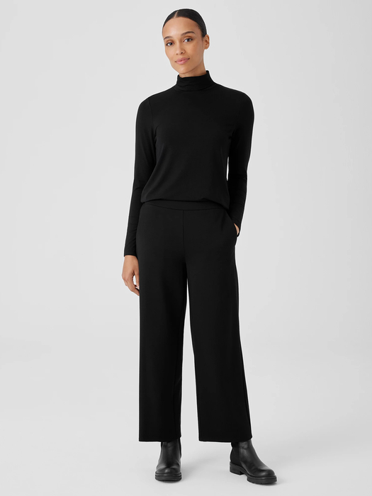 Washable Flex Ponte Wide-Leg Pant - Eileen Fisher Outlet