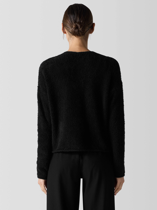 Organic Cotton Eyelash Cardigan - Eileen Fisher Outlet