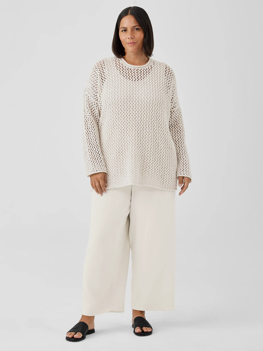 Silk Georgette Crepe Straight Pant - Eileen Fisher Outlet