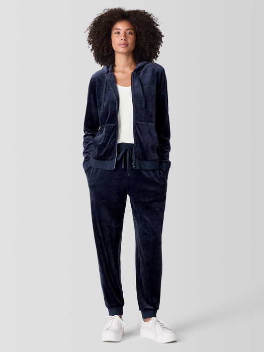Cozy Velour Knit Jogger Pant - Eileen Fisher Outlet