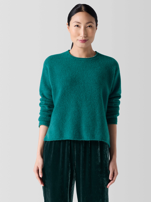 Cashmere Silk Bliss Crew Neck Top - Eileen Fisher Outlet