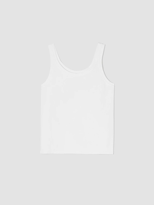 Traceable Cotton Jersey Scoop Neck Tank - Eileen Fisher Outlet