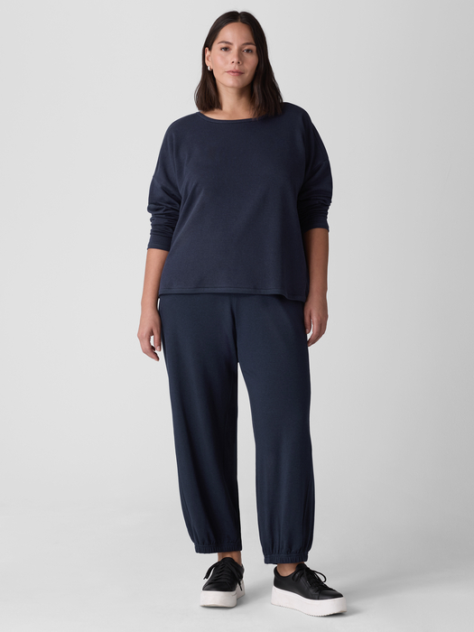 Cozy Brushed Terry Hug Lantern Jogger Pant - Eileen Fisher Outlet