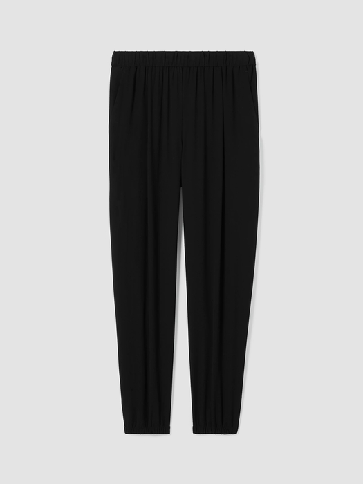 Silk Georgette Crepe Jogger Pant - Eileen Fisher Outlet