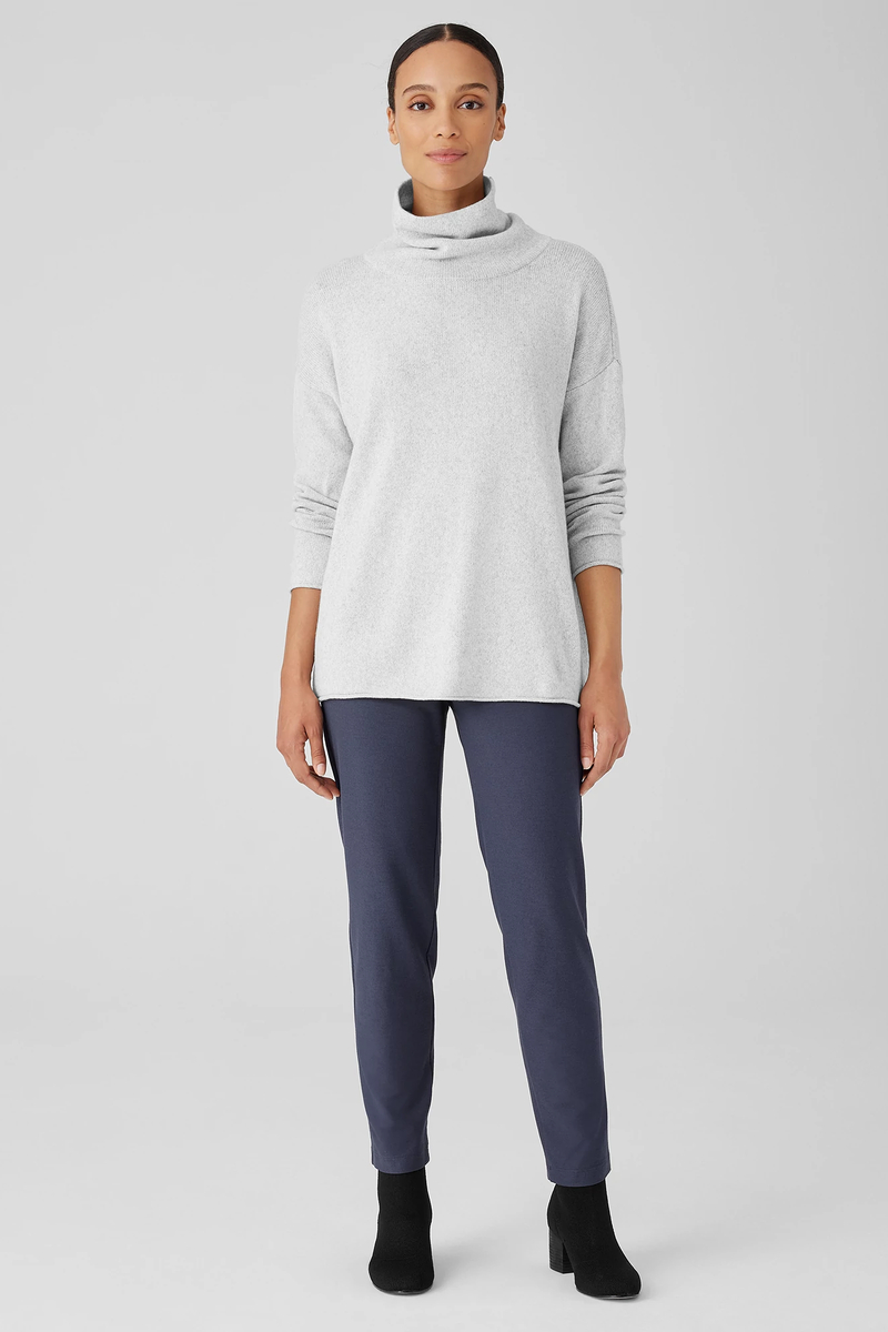 Silk Georgette Crepe Ballet Neck Tank - Eileen Fisher Outlet