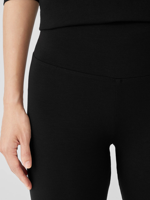 Stretch Jersey Knit Leggings - Eileen Fisher Outlet