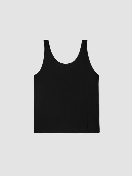Stretch Silk Jersey Scoop Neck Tank - Eileen Fisher Outlet