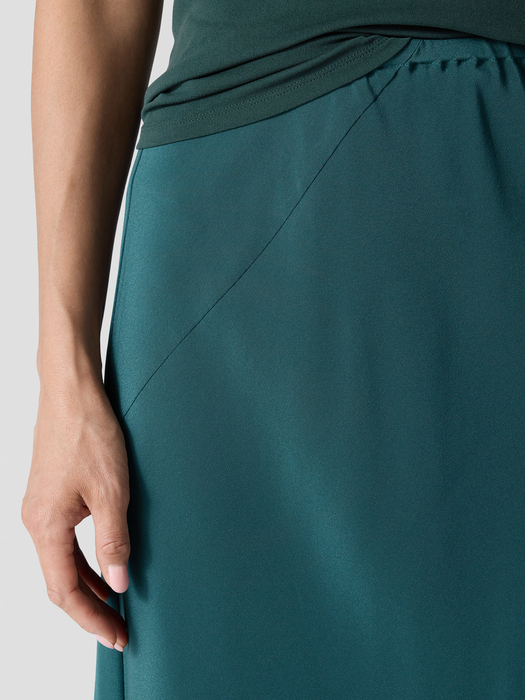Silk Double Crepe Bias Skirt - Eileen Fisher Outlet
