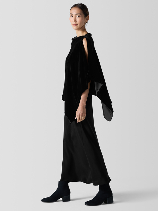 Velvet Poncho | Eileen Fisher Outlet - Eileen Fisher Outlet