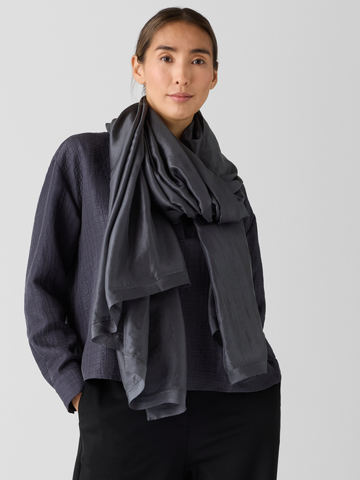 Washed Transitional Silk Parachute Scarf - Eileen Fisher Outlet