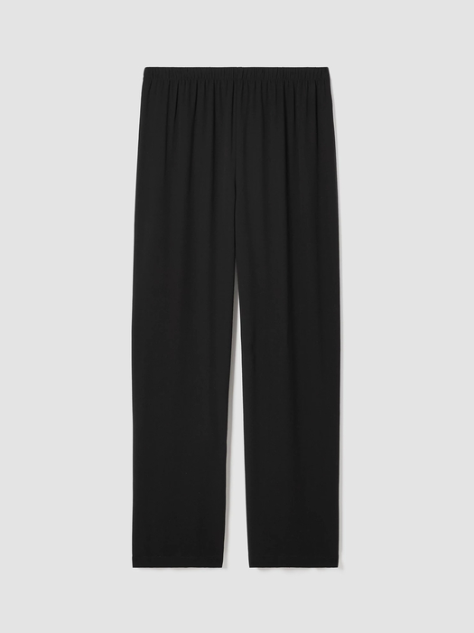 Silk Georgette Crepe Straight Pant - Eileen Fisher Outlet