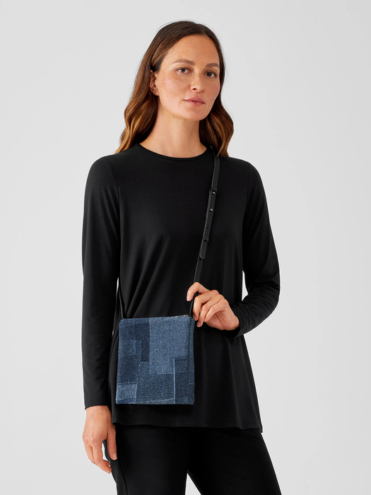 Waste No More Denim Crossbody Bag - Eileen Fisher Outlet