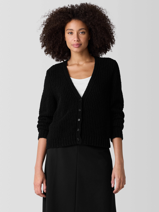 Cotton Fluff Cardigan - Eileen Fisher Outlet