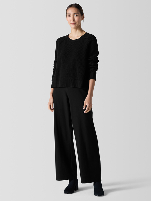 Washable Stretch Crepe Wide-Leg Pant - Eileen Fisher Outlet