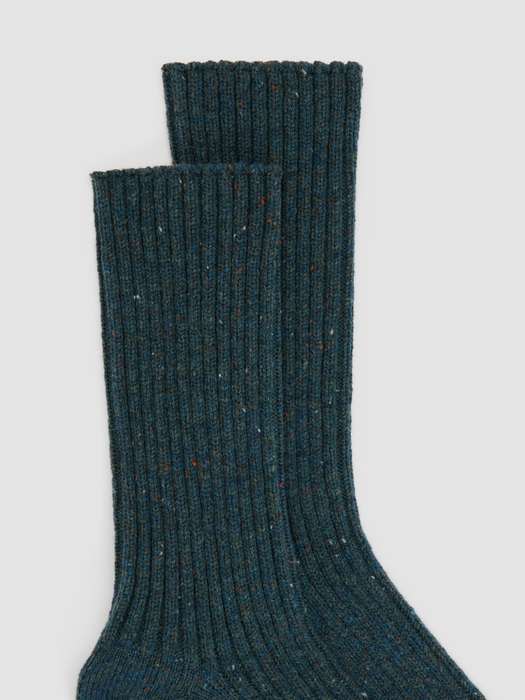 Donegal Merino Rib Crew Sock - Eileen Fisher Outlet