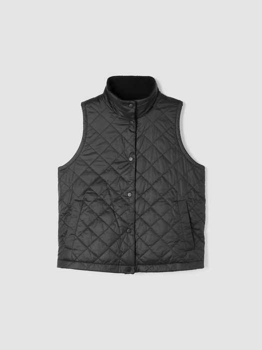 Eggshell Recycled NylonReversible Vest - Eileen Fisher Outlet