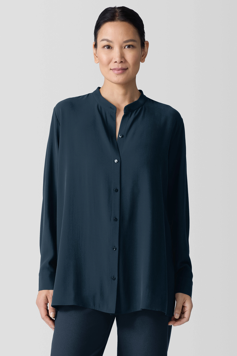 Washable Stretch Crepe Straight Pant - Eileen Fisher Outlet