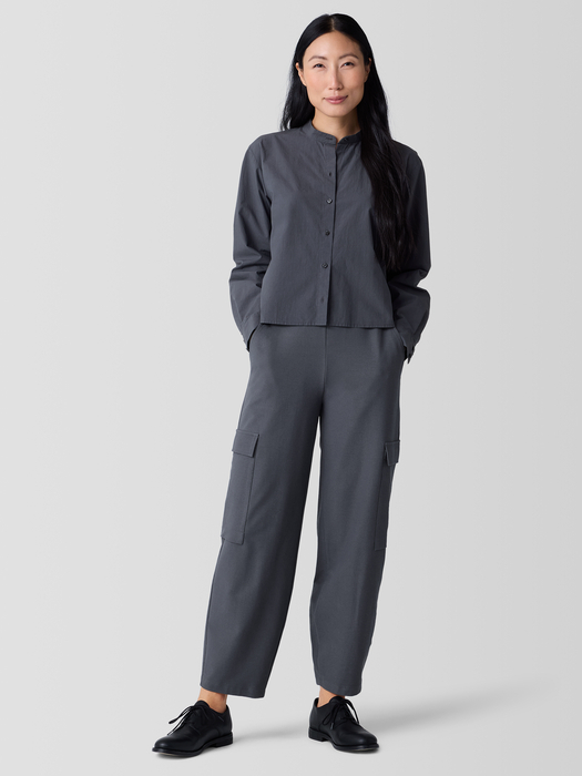 Washable Stretch Crepe Cargo Pant - Eileen Fisher Outlet