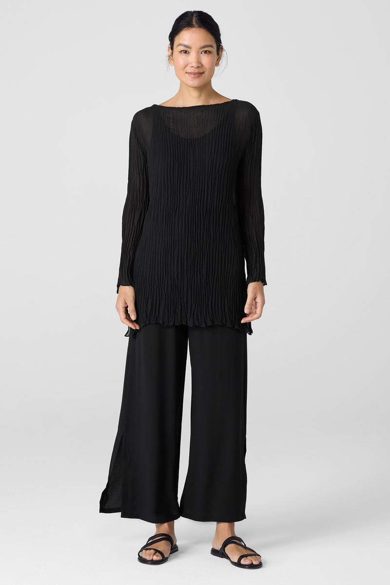 Stretch Silk Jersey Scoop Neck Tank - Eileen Fisher Outlet