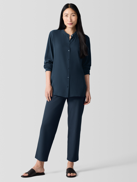 Washable Stretch Crepe Straight Pant - Eileen Fisher Outlet