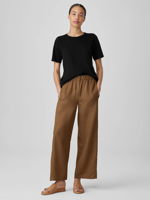 Organic Pima Cotton Jersey Round Neck Tee - Eileen Fisher Outlet