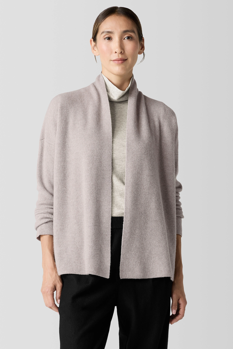 Felted Wool JerseyWide-Leg Long Pant in Regenerative Wool - Eileen Fisher Outlet