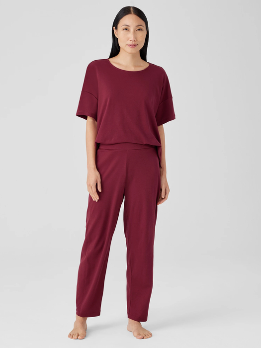 Organic Cotton Interlock Lantern Sleep Pant - Eileen Fisher Outlet
