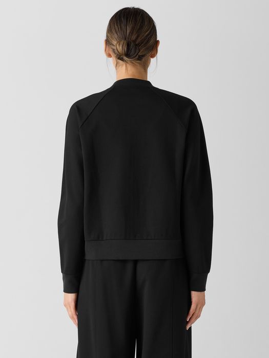 Washable Flex Ponte Flight Jacket - Eileen Fisher Outlet