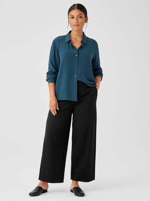 Washable Flex PonteWide-Leg Pant - Eileen Fisher Outlet