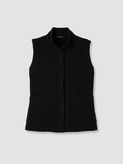 Organic Cotton Tweed Vest - Eileen Fisher Outlet