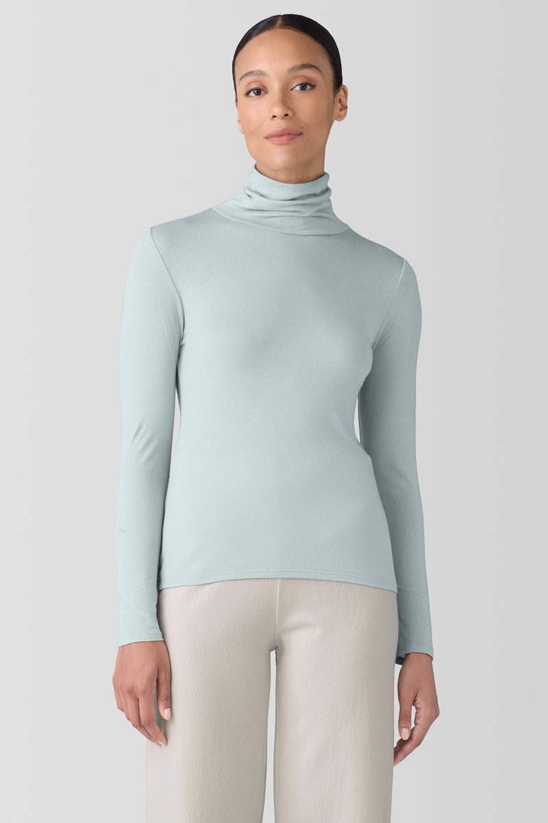 Reversible Wool Check Poncho - Eileen Fisher Outlet