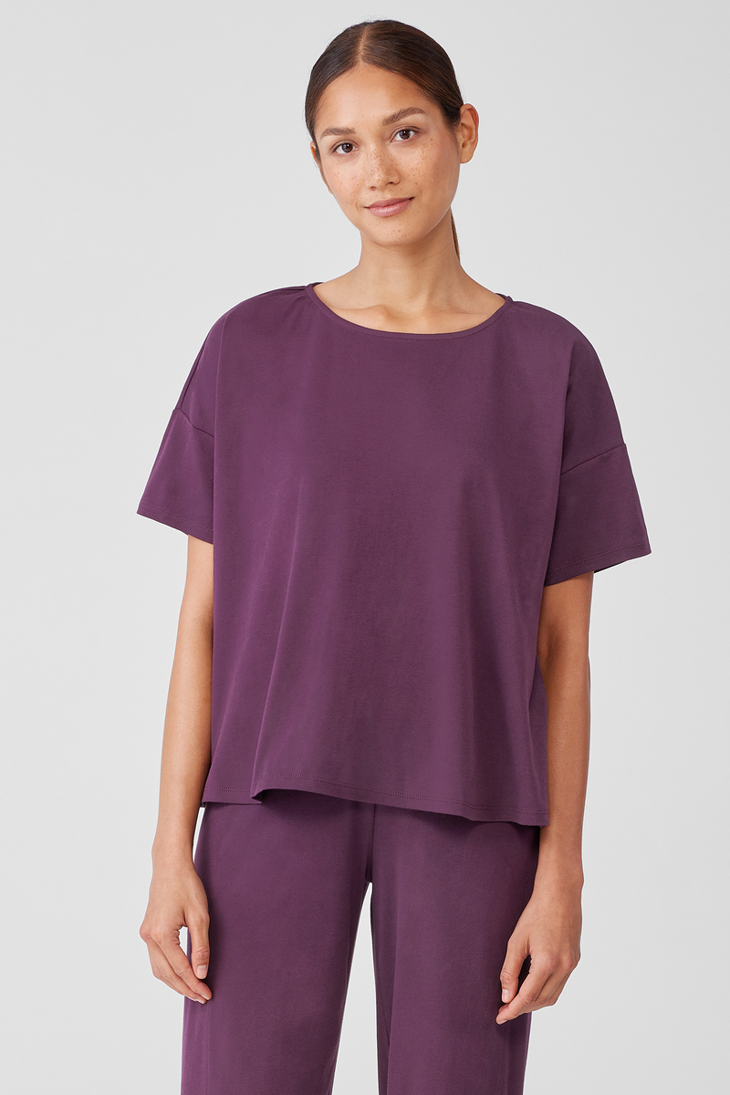 Organic Cotton Interlock Sleep Tee - Eileen Fisher Outlet