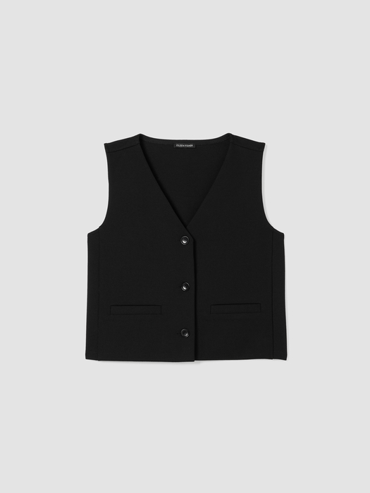 Washable Flex Ponte Vest - Eileen Fisher Outlet