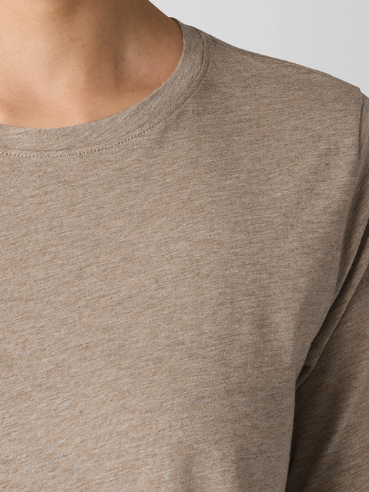 Mélange Fine Organic Cotton JerseyLong-Sleeve Tee - Eileen Fisher Outlet