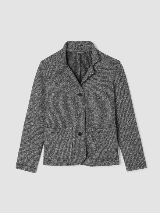Organic Cotton Terry Stand Collar Jacket - Eileen Fisher Outlet