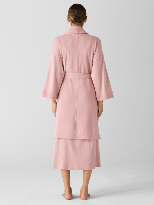 Lightweight Organic Cotton Terry Robe - Eileen Fisher Outlet