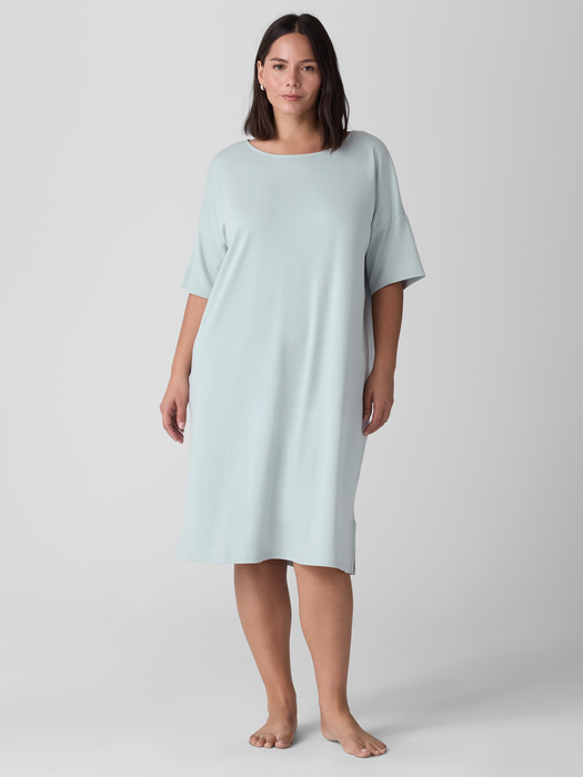 Organic Cotton Interlock Sleep Dress - Eileen Fisher Outlet