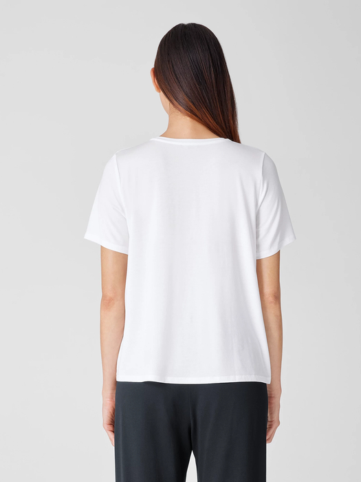 Fine Jersey Crew Neck Tee - Eileen Fisher Outlet