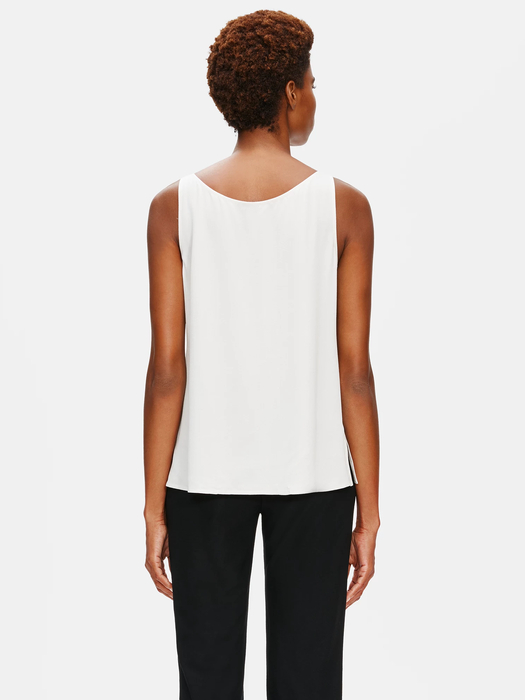 System Silk Georgette Crepe Tank - Eileen Fisher Outlet