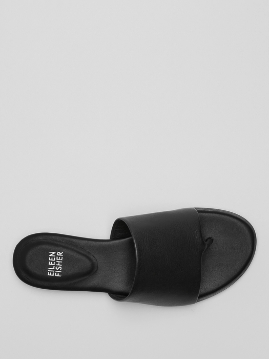 Edge Leather Slide Sandal - Eileen Fisher Outlet