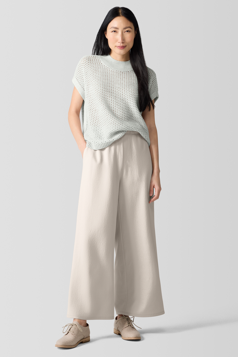 Sheer Knit Turtleneck Top - Eileen Fisher Outlet