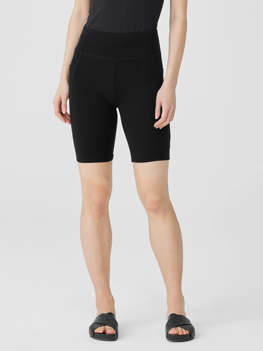 Pima Cotton Stretch Jersey Shorts - Eileen Fisher Outlet