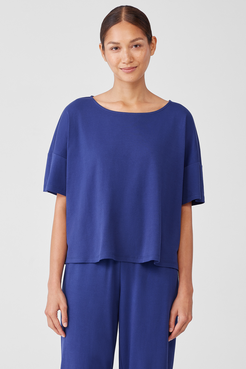 Organic Cotton Interlock Sleep Tee - Eileen Fisher Outlet