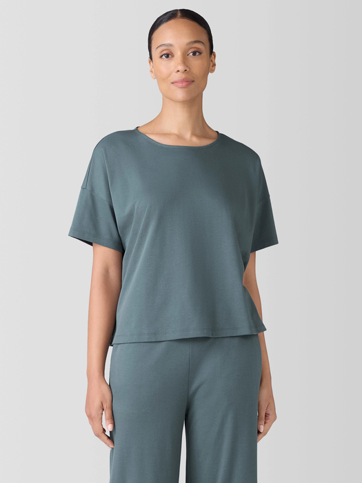 Organic Cotton Interlock Sleep Tee - Eileen Fisher Outlet