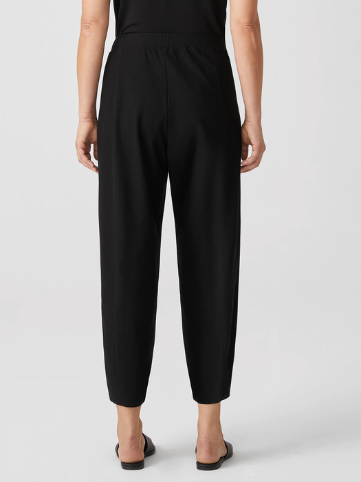 Washable Stretch Crepe Pleated Lantern Pant - Eileen Fisher Outlet