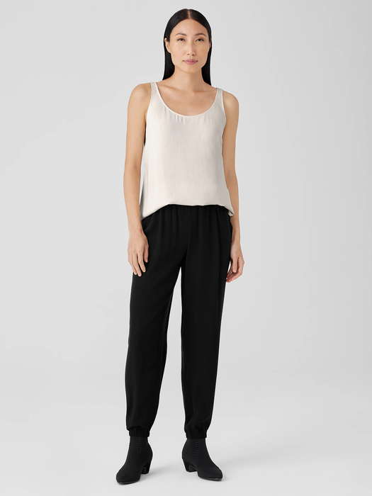 Silk Georgette Crepe Jogger Pant - Eileen Fisher Outlet
