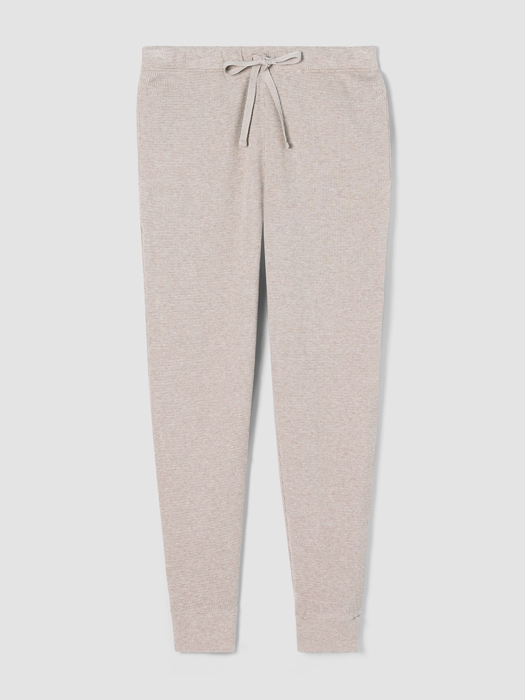 Mélange Organic Cotton Waffle Jogger Sleep Pant - Eileen Fisher Outlet