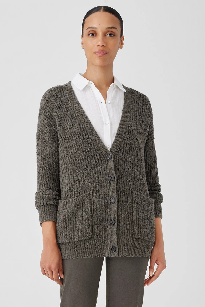 Stretch Jersey Knit Jewel Neck Dress - Eileen Fisher Outlet