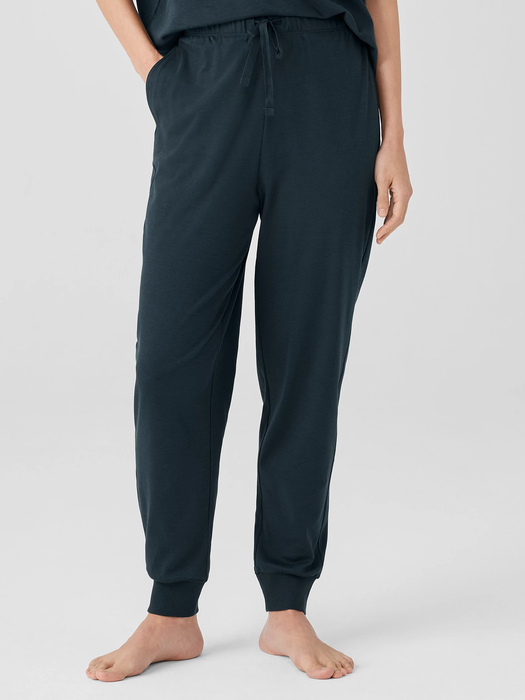 Organic Cotton Interlock Jogger Sleep Pant - Eileen Fisher Outlet